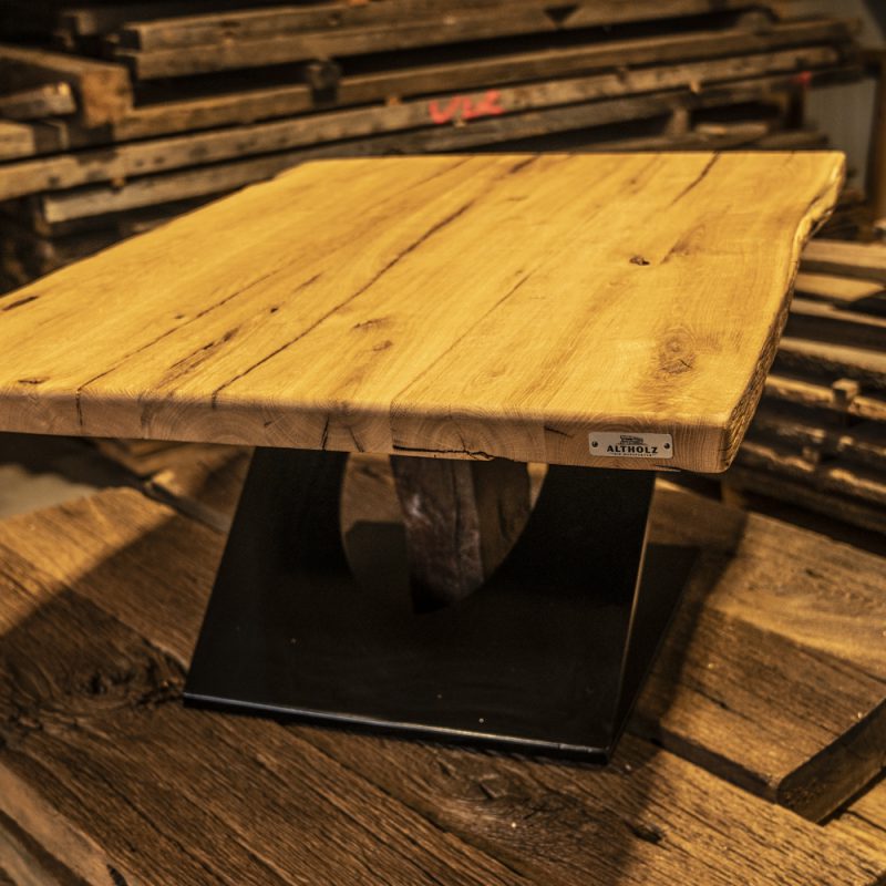 Altholz Couchtisch Eiche – Bild 6